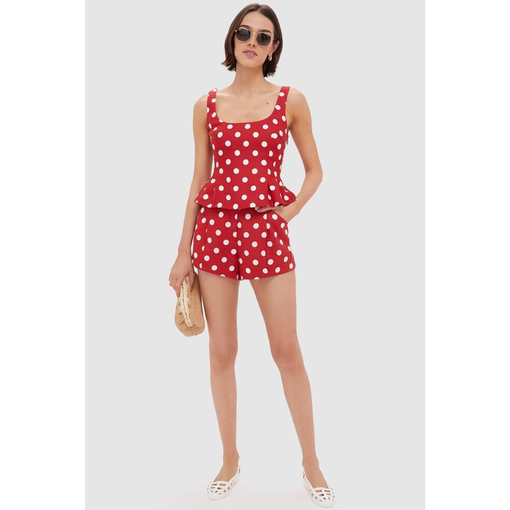 Posse Red and White Polka Dot Women’s Shorts - Picture 6 of 7